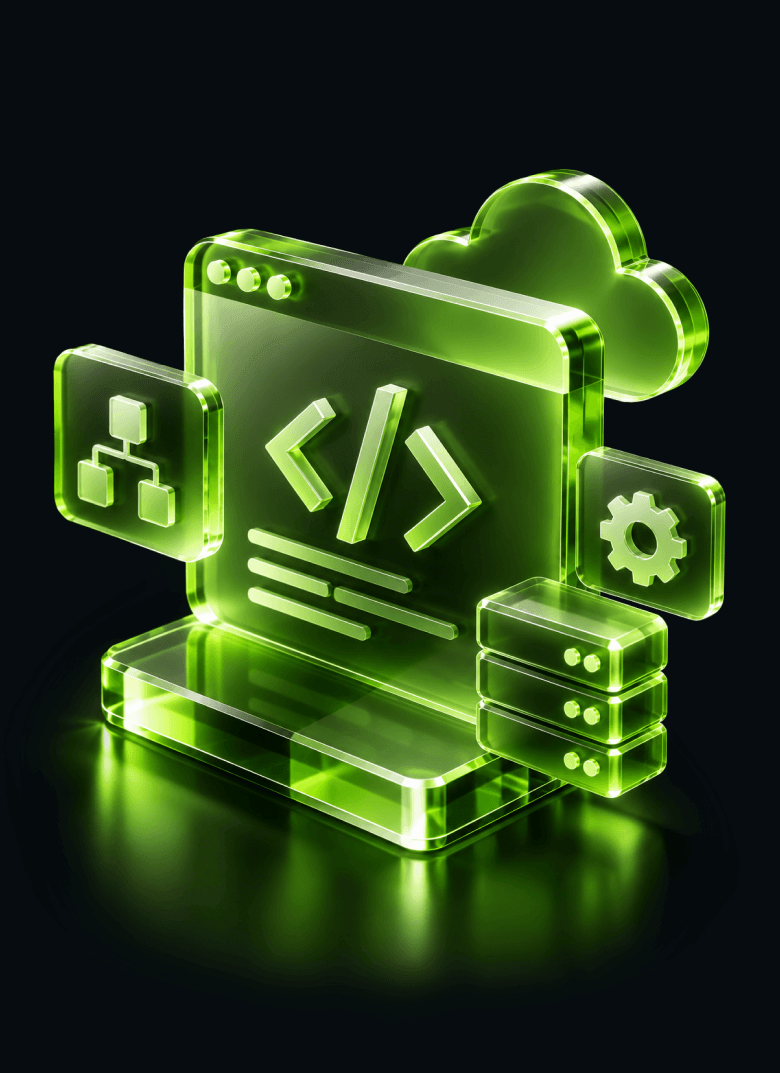 A luminous digital development workstation