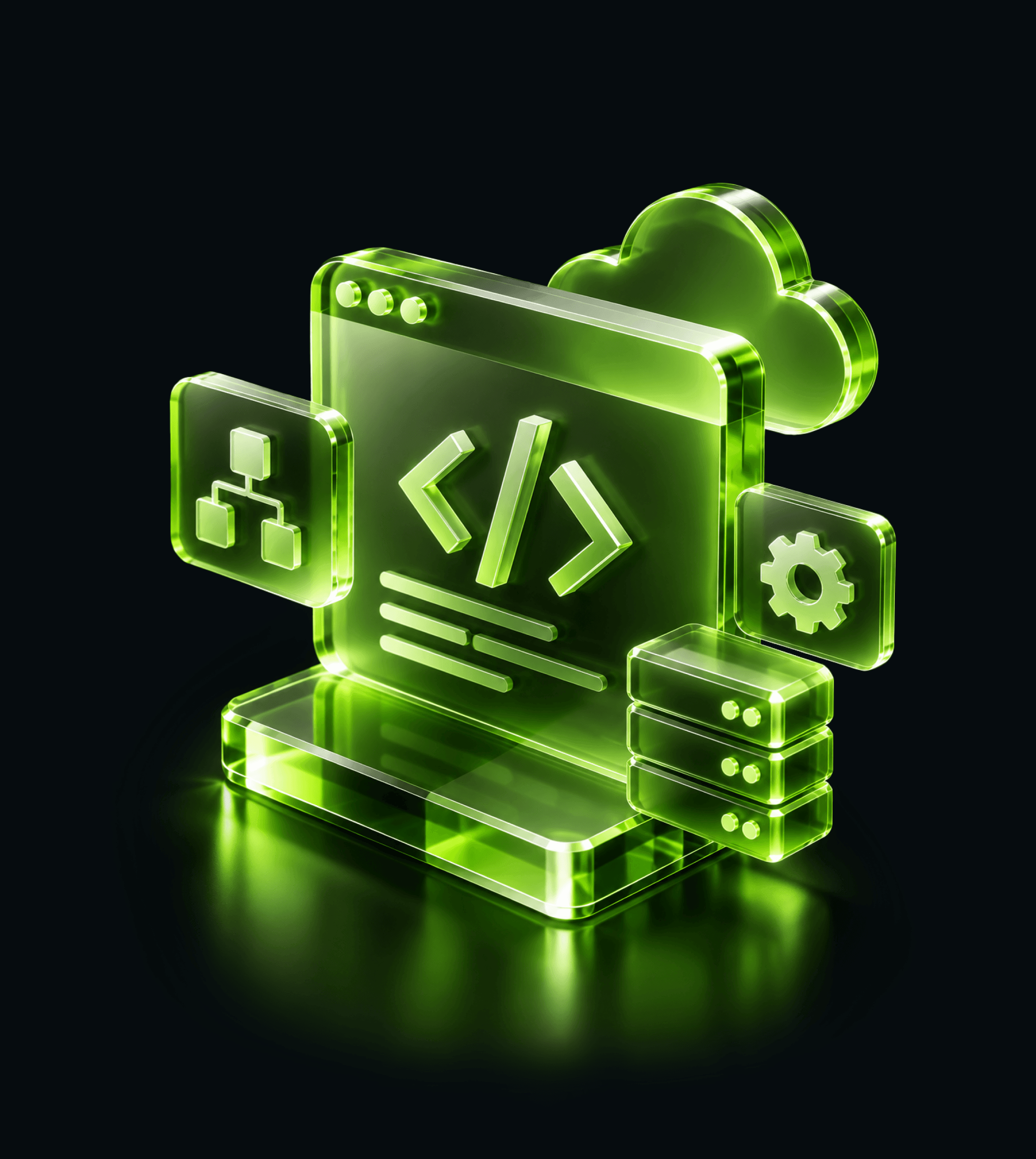 A luminous digital development workstation