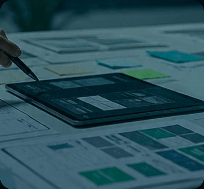 Digital product route planning on a tablet